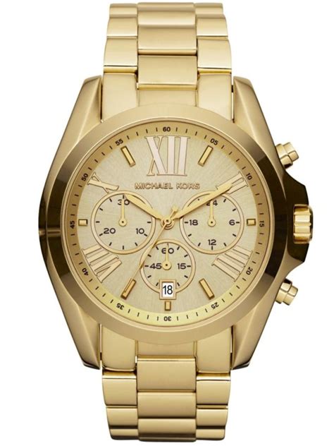 michael kors bradshaw gold chronograph watch|Michael Kors bradshaw chronograph.